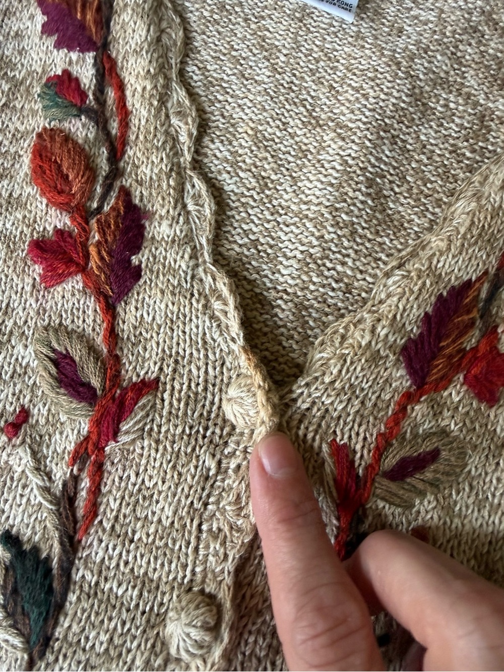 90’s Tiara International Fall Knit Vest - Picture 7 of 7